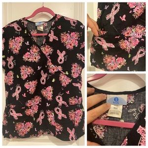 Breast Cancer Scrub top